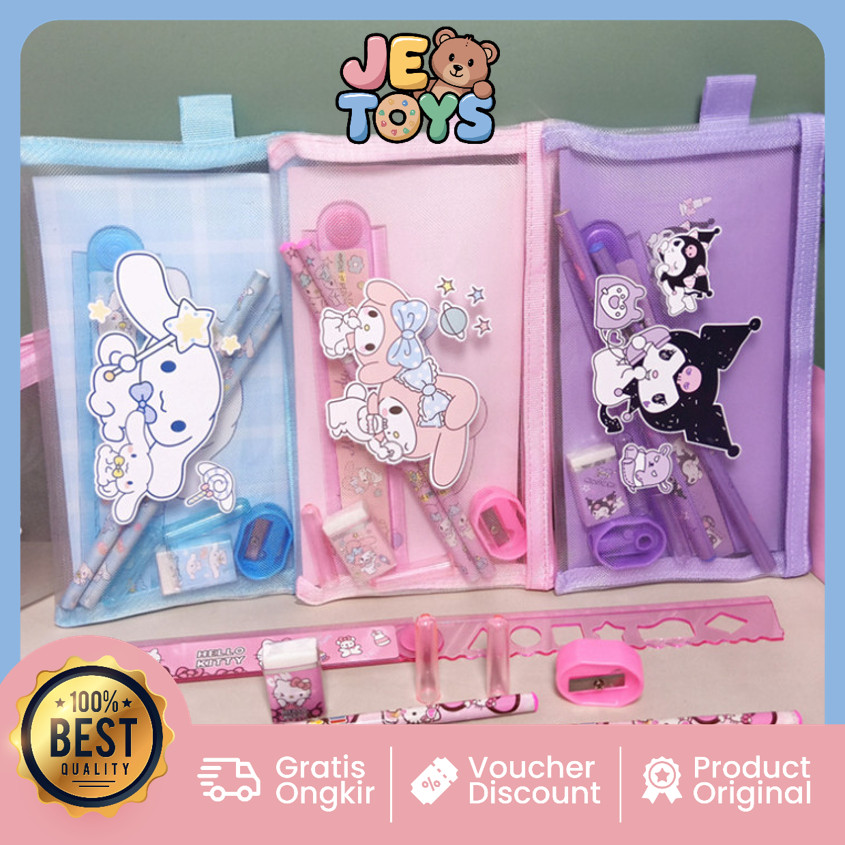 

Je Toys - S6150 Set Alat Tulis 7 in 1 Alat Tulis Lengkap Karakter Tempat Pensil Karakter Lucu Paket Alat Tulis Motif Sanrio
