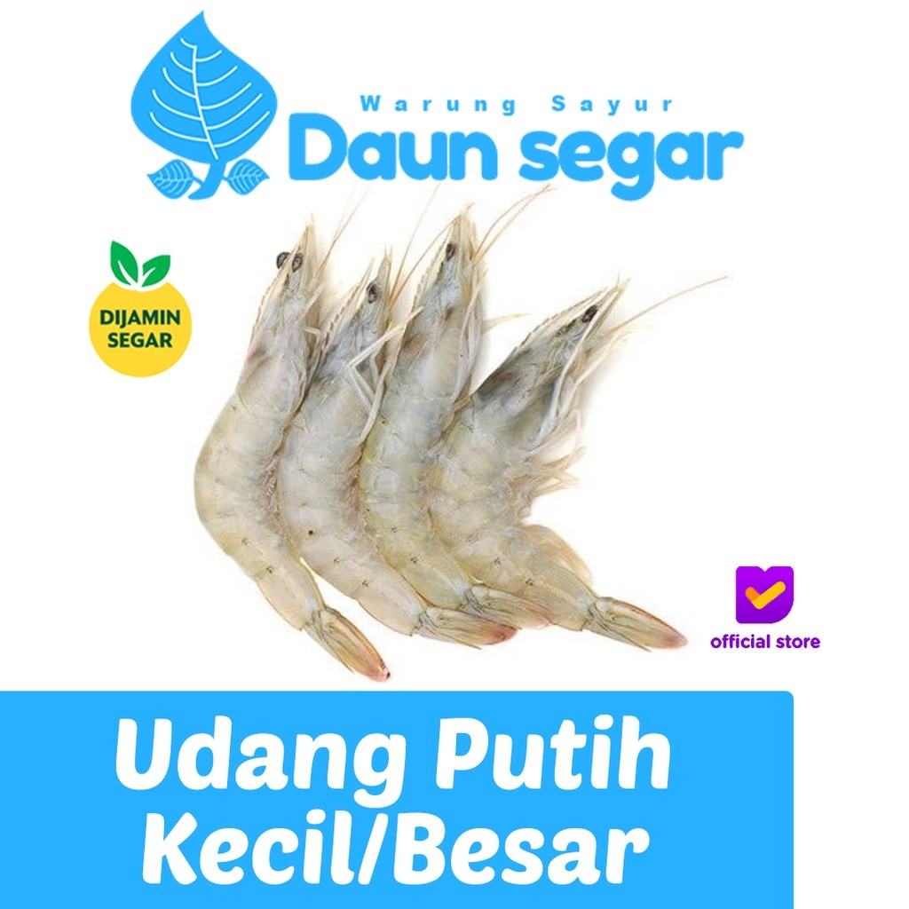 Udang Segar Kecil dan Besar 1/4kg