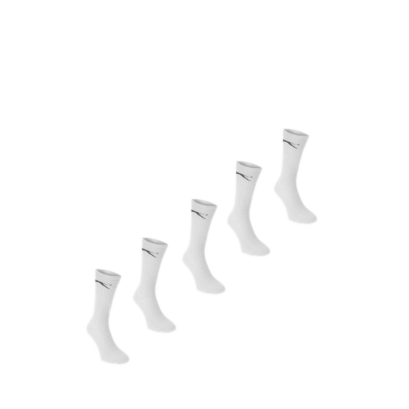 Slazenger Unisex Kids Leisure Crew Socks - White