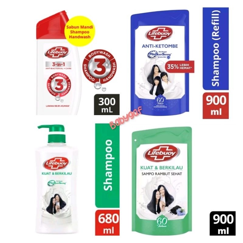Lifebuoy shampoo reffil 900ml lifebuoy shampoo 680 ml