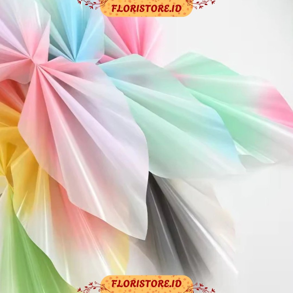 

RAINBOW GLOSSY OPP PAPER / CELLOPHANE / FLORIST PAPER / KERTAS BUKET BUNGA / WRAPPING WRAPPER