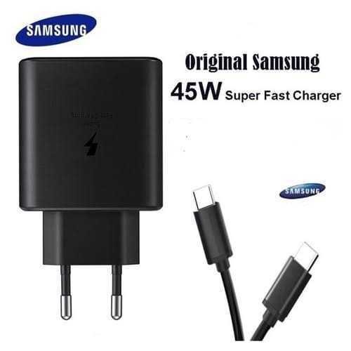 

Charger Samsung Type C Fast Charging 45 Watt Kabel C to C Original Terlaris