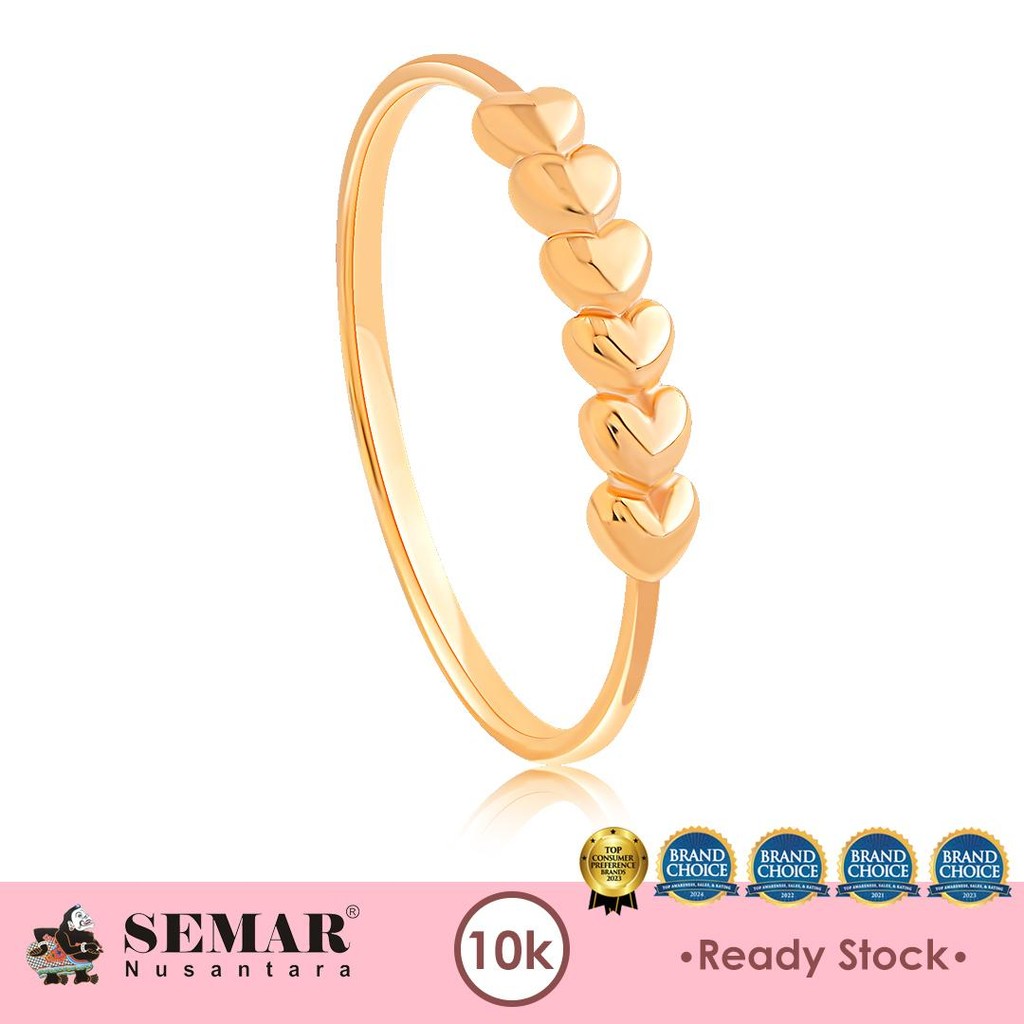 Cincin Emas Love Blooming Gold 10K Semar Nusantara