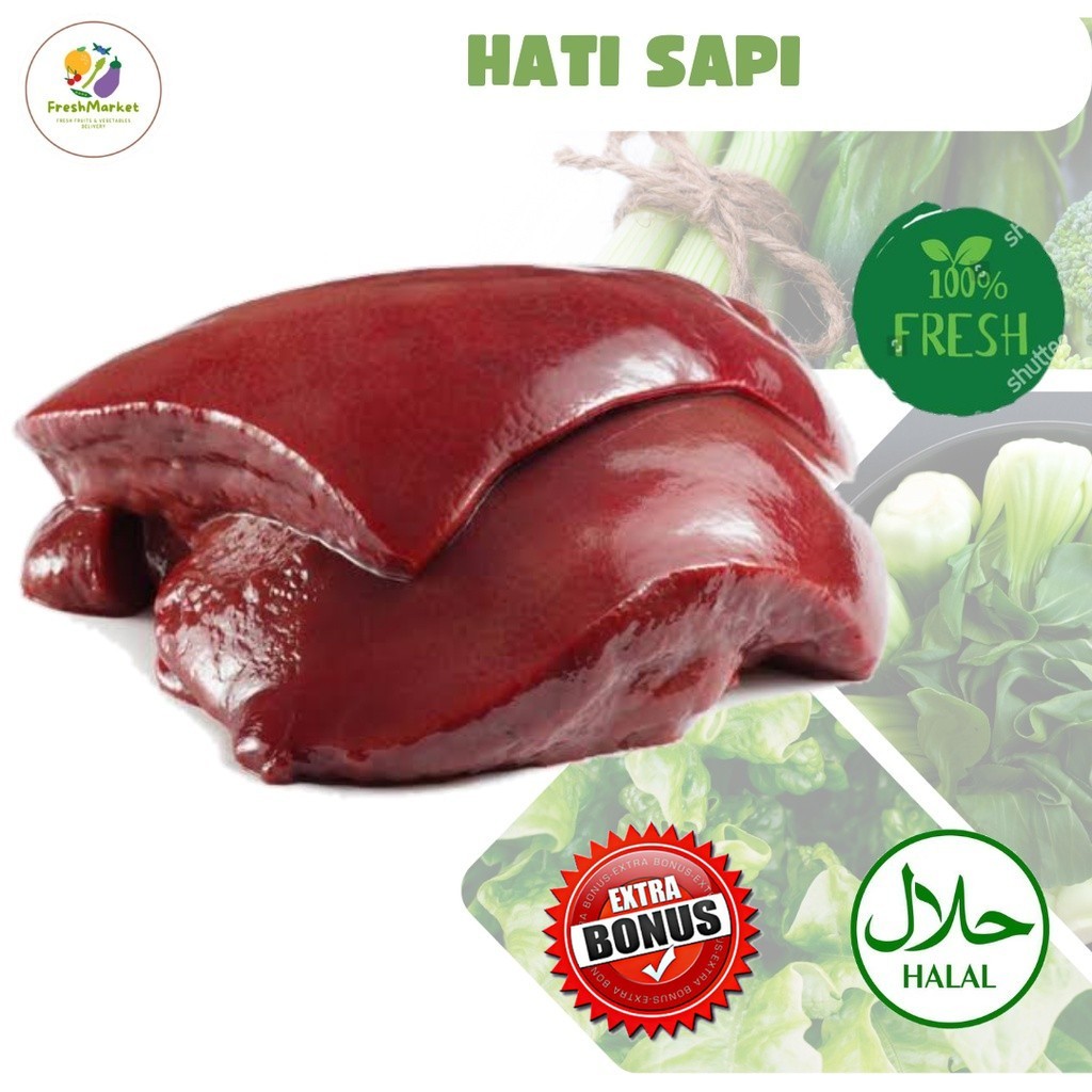 

Hati Sapi Segar 500 Gram Halal 100% Sayurinstant