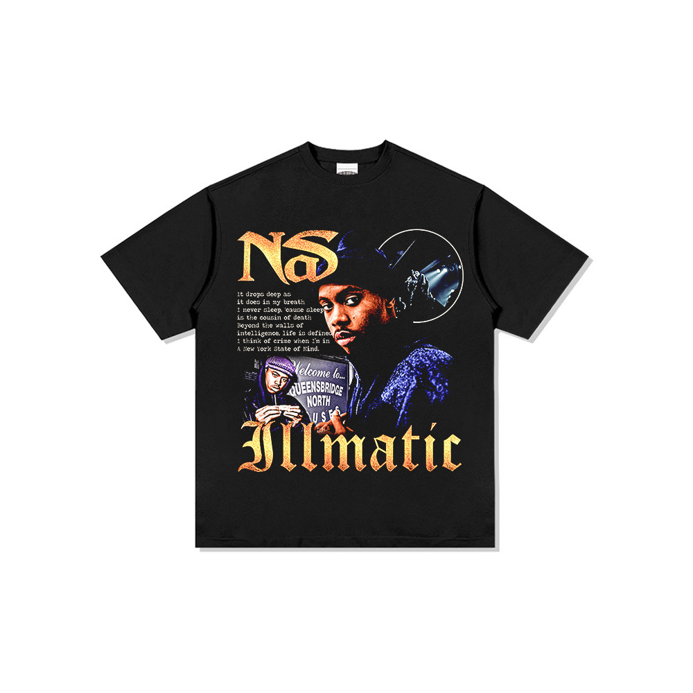 NAS Korea Style T-shirt Oversize Kaos pria dan wanita  leher bulat
