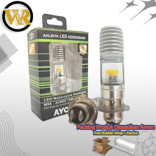 Lampu Depan LED Motor Supra x Bola Depan Led Motor Verza / M.Pro 100% Original Ayoto