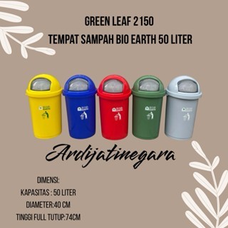 Green Leaf 2150 - Tempat Sampah 50 Liter / Tempat Sampah Bio Earth 50 Liter Green Leaf