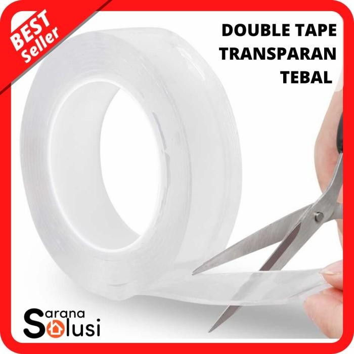 

Double tape Transparan Bening / Dobel tape bening / dabel tip bening