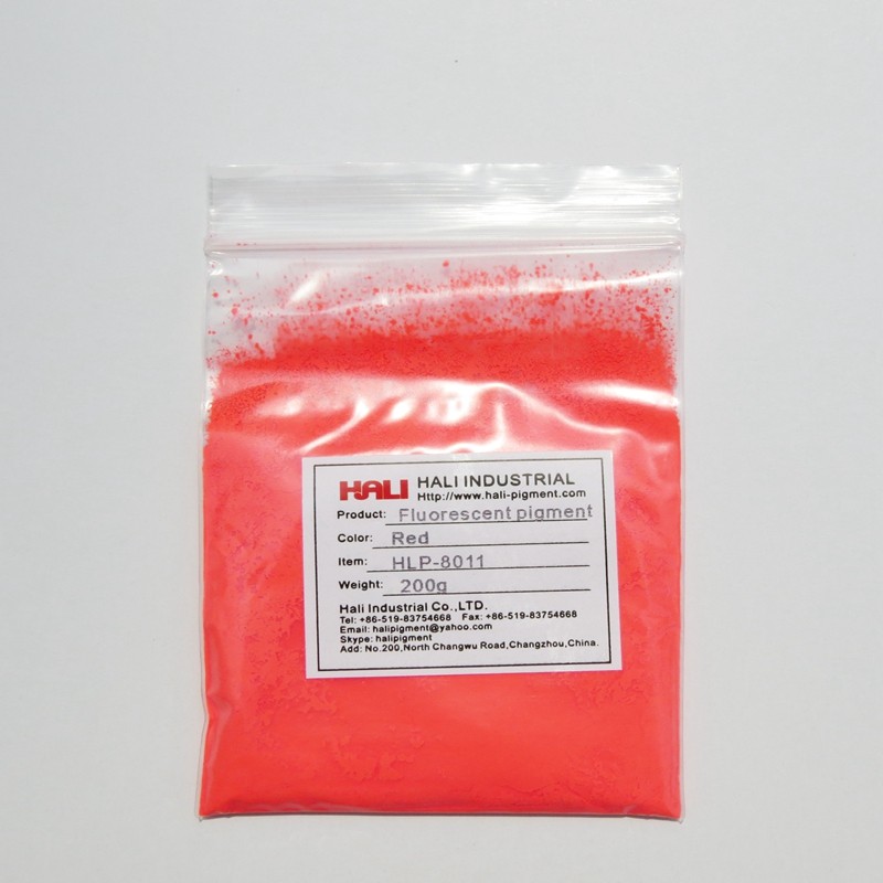 

Sell fluorescent pigment bright red color powders neon colors fluorescent powder 1lot=200gram HLP-8011 red