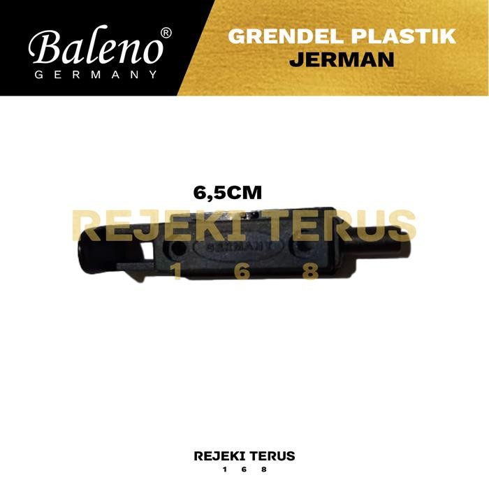 Grendel Jerman Plastik Pengaman Pintu HITAM Lemari Kunci Selot Slot