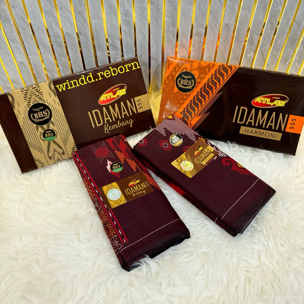 SARUNG ATLAS IDAMAN MOTIF BHS