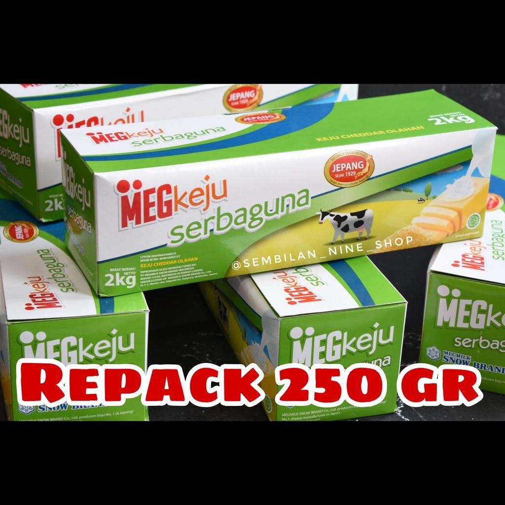 

MEG 250 Gram Keju Cheddar Cheese SERBAGUNA Jepang Chedar