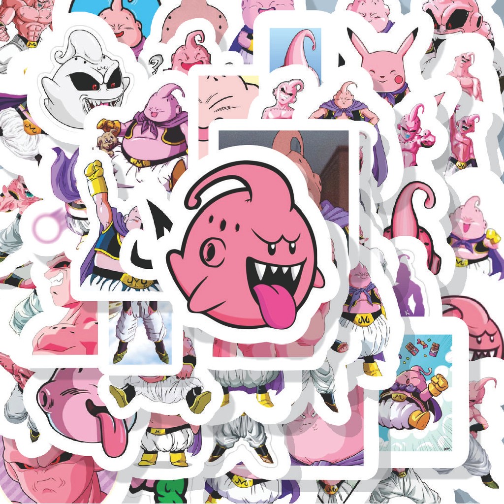 

100PCS Lucu Stiker Anime Majin Boo Dragon Ball Stiker Aesthetic Stiker Anti Air Stikers Berperekat Waterproof sticker decal buat Motor Helm Buku Journal Koper Casing HP Laptop Botol Minum Hadiah anak