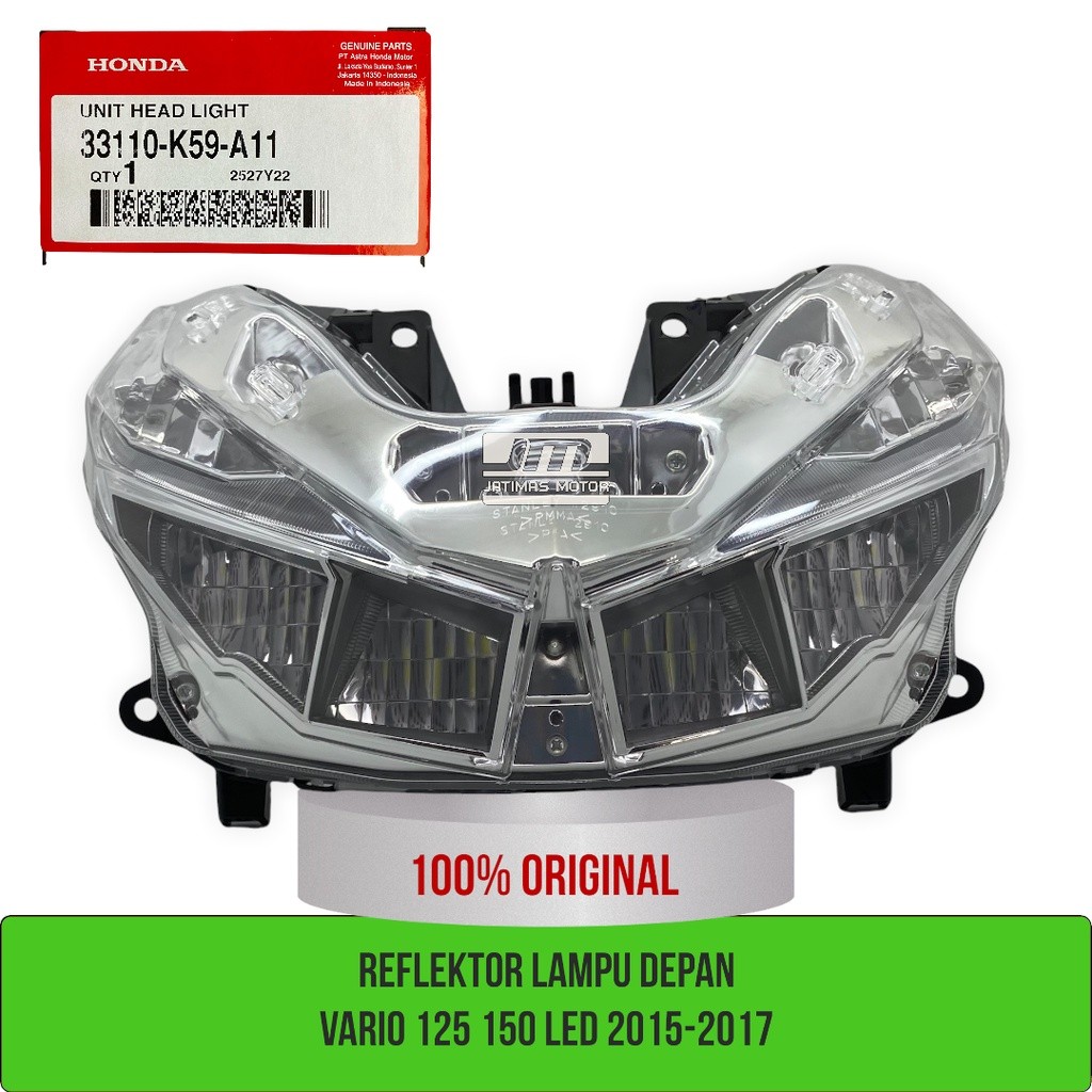 Reflektor lampu depan vario 125 vario 150 led 2015-2017 33110-K59-A11 3310A-K59-A10