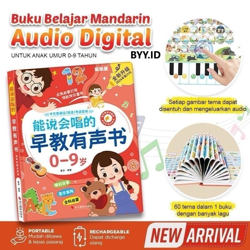 

Buku Belajar Bahasa Mandarin Audio Digital Anak2 Untuk 1-9 Tahun , Edisi 6