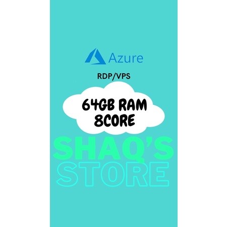 RDP/VPS 2-64GB 8CORE BERGARANSI - SHAQ’S STORE