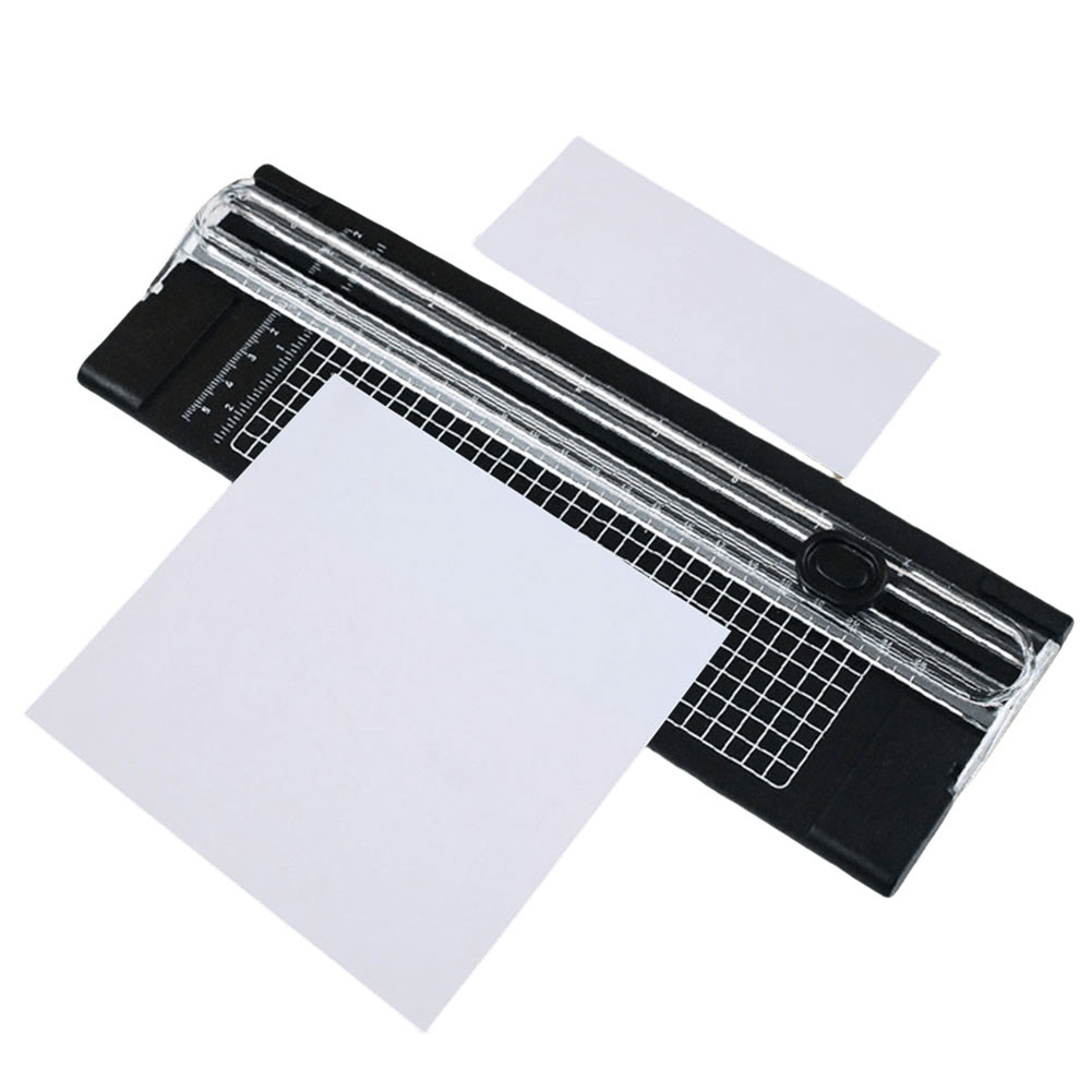 

Scrapbook Trimmer A4 Precision Paper Photo Cutters Guillotine Scrapbook Cutting Mat Machine with Pull-out Ruler Office Supplies