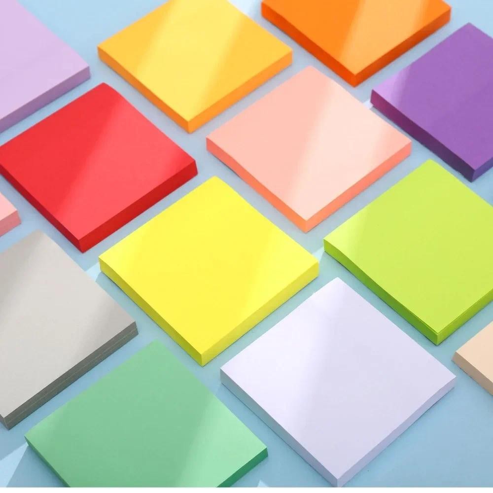

100sheets Color Posted It Sticker Notes Pads Posits Paper Stickers Notepad Notebook School Office Stationery Memo Message Sticky