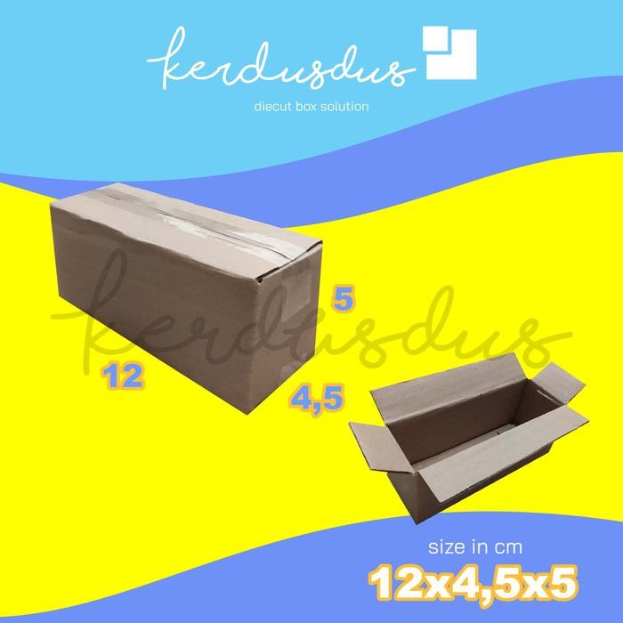 

12x4,5x5 cm kardus box karton kotak packing packaging POLOS SHEET