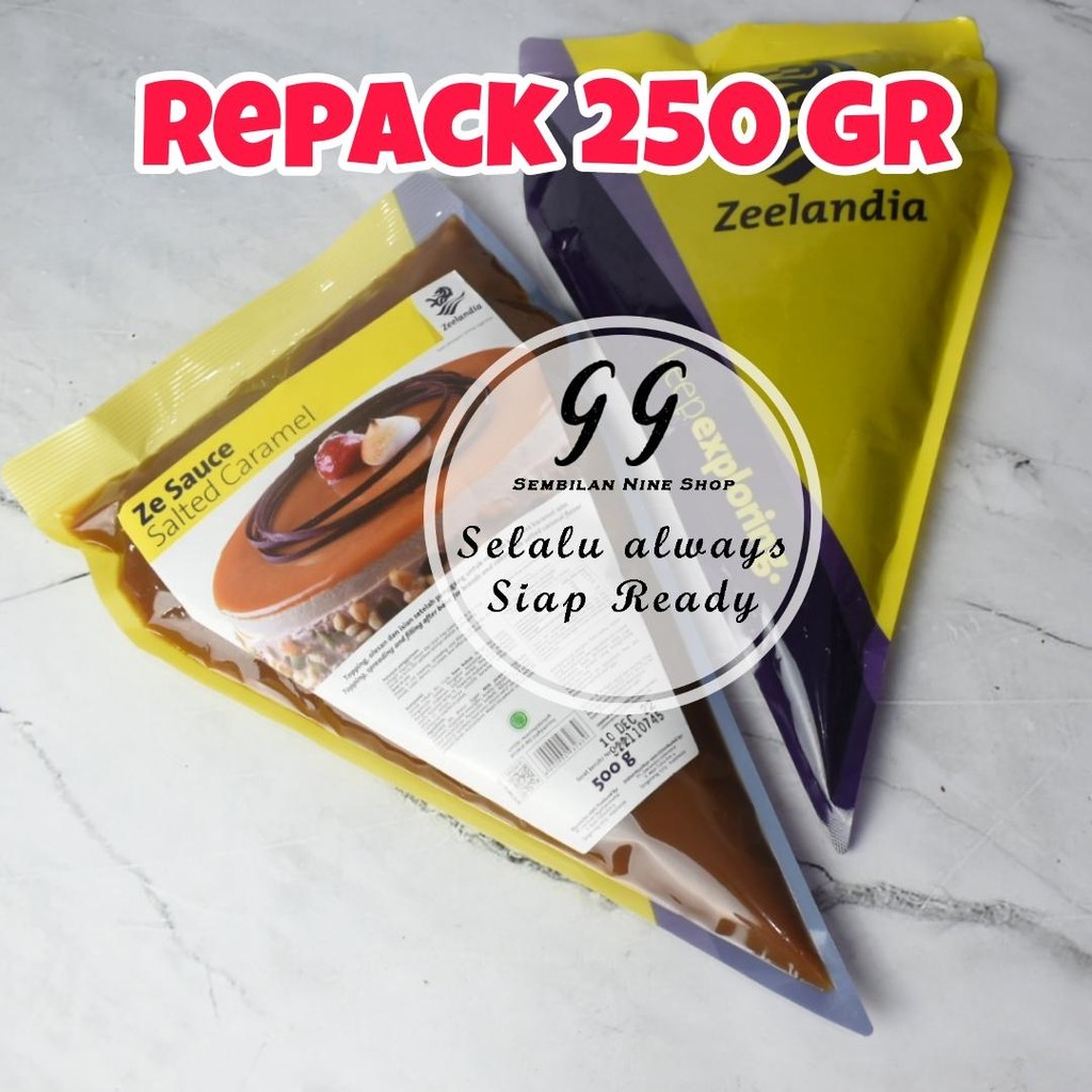 

ZE SAUCE 250 GRAM SALTED CARAMEL Zeelandia Saus Karamel Asin
