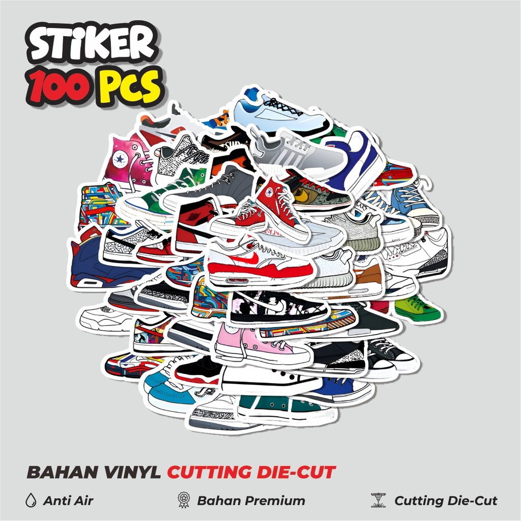 

Terbaru! 50 pcs Stiker Casual Shoes [Sepatu Kasual] Dekorasi Lucu Kreatif untuk Notebook, Skateboard, HP