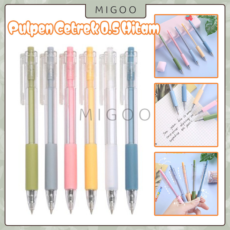 

Pulpen Cetekan Transparant Polos Pena Gel / Bulpen