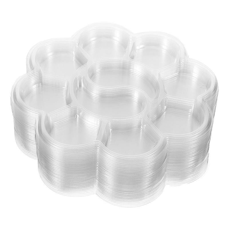 

50Pcs Painting Water Color Watercolor Mixers Disposable Color Mixing Plate Color Pallet Watercolor Mixers Oil Painting