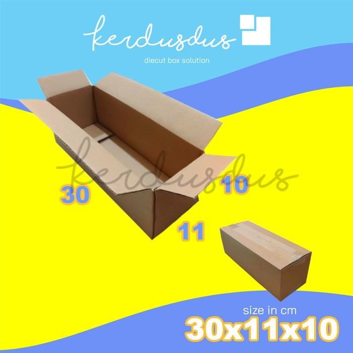 

30x11x10 cm kardus box karton kotak packing packaging POLOS SHEET