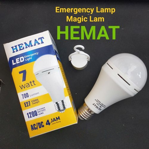 Bohlam Lampu LED Magic AC/DC Emergency HEMAT 7W 7Watt Bohlam Led Emergency 7W