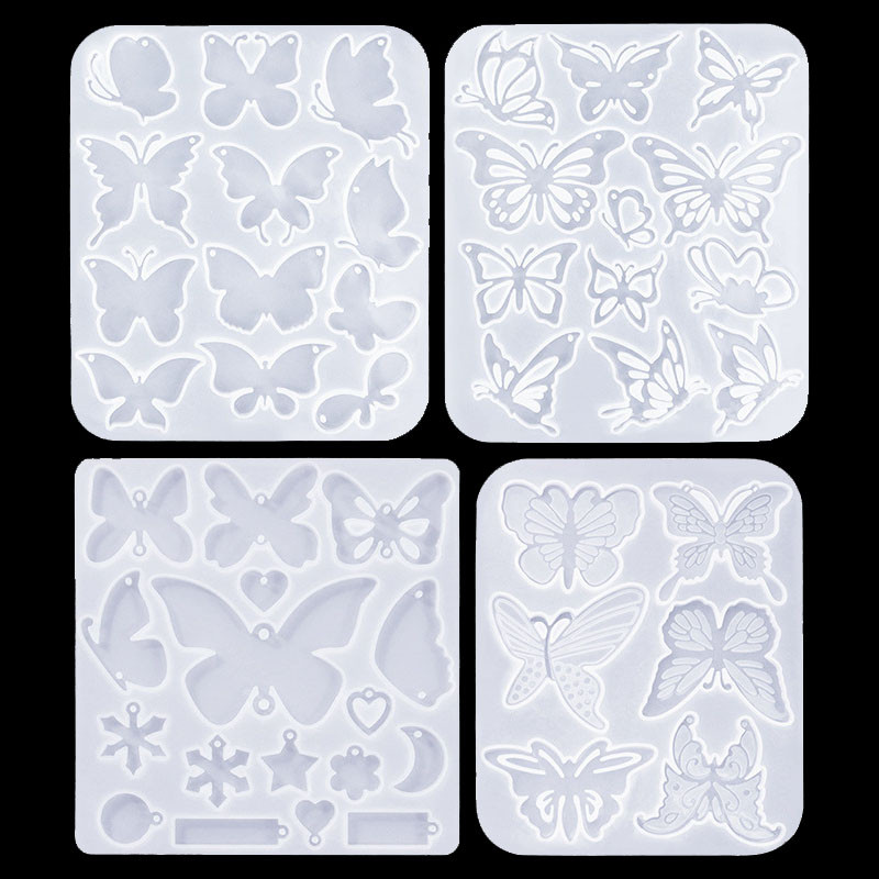

Butterfly Cabochon Silicone Molds Insect Resin Casting Molds for Crafts DIY Earrings Keychain Spring Jewelry Making Supplies