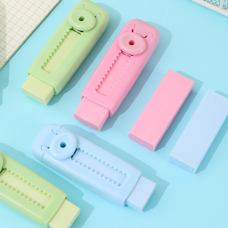 

PENGHAPUS MEKANIK RANDOM / COD PENGHAPUS PENSIL MEKANIK SLIDE BISA DITARIK WARNA AESTHETIC PANJANG 5CM