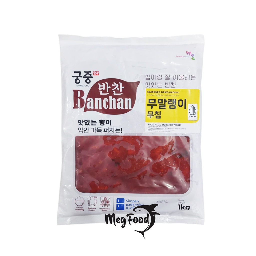 

Banchan Dried Radish Seasoned / Lobak Kering Berbumbu - 1 Kg