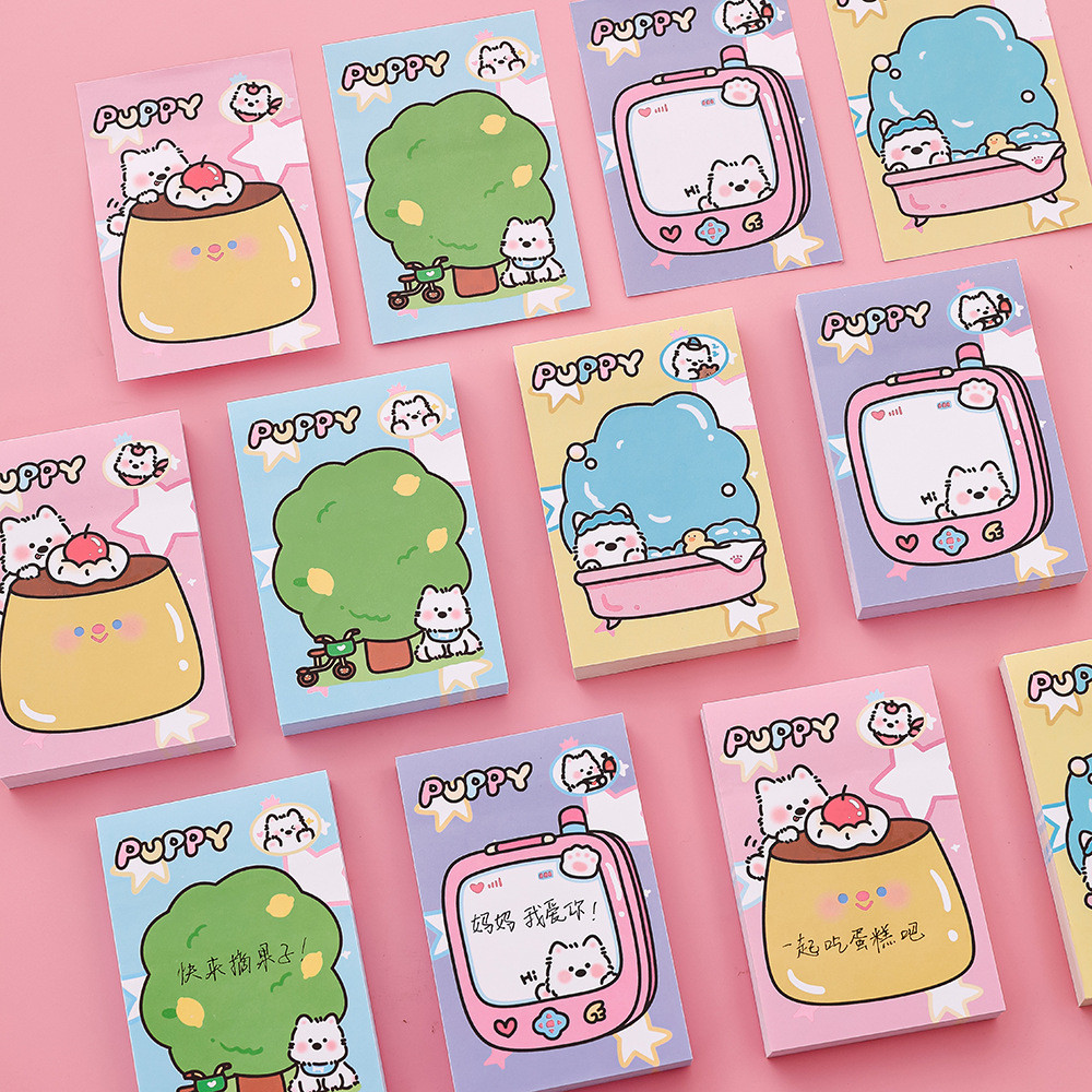 

BEST ADORABLE ANIMAL STICKY NOTES / POST IT MOTIF ANAK ANJING / NOTES TEMPEL BENTUK ANIMAL MENGGEMASKAN