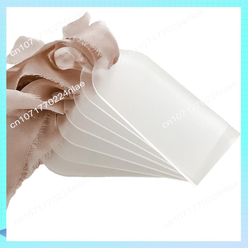 

A17Z Frosted Acrylic Wedding Blank Place Card Clear Arch Gift Tag Name Plate Seating Chart DIY Mark Place For Party