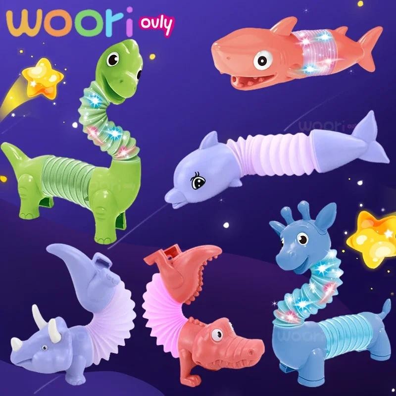 

Ovly Pop Tube Toys Anti-stress Dog Sensory Fidget Toys Sensory Push It Bubble Balls Decompression Pipe Toddler1-3 Kids Fidget