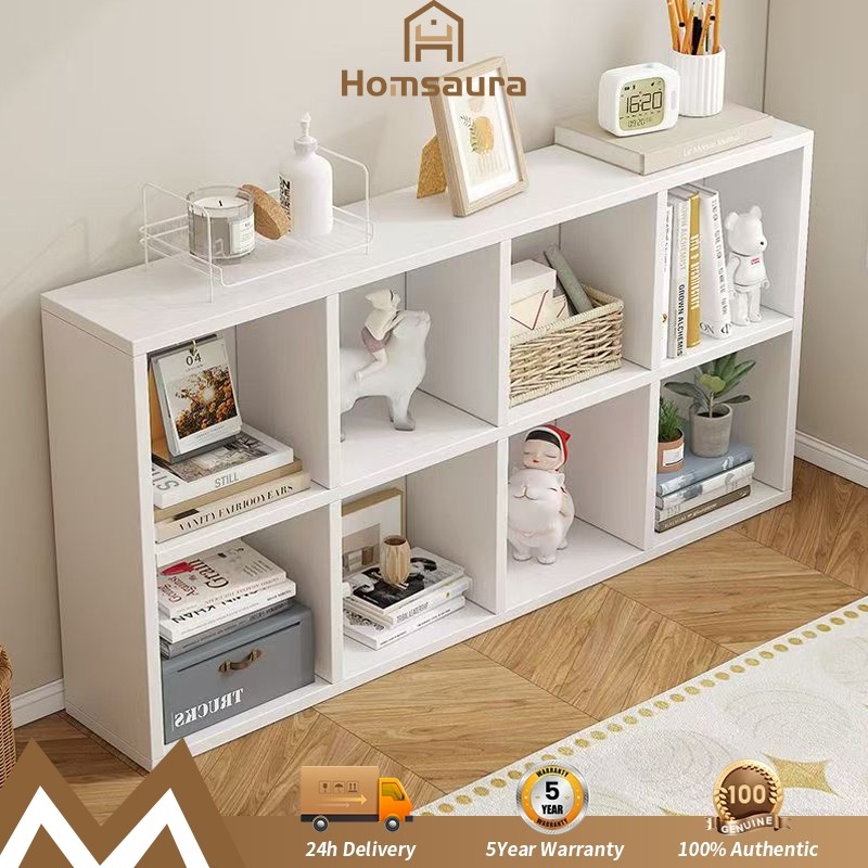 

Homsaura Rak Buku / Rak Buku Kayu / Rak Buku Anak / Lemari Buku / Rak Serbaguna Minimalis Aesthetic