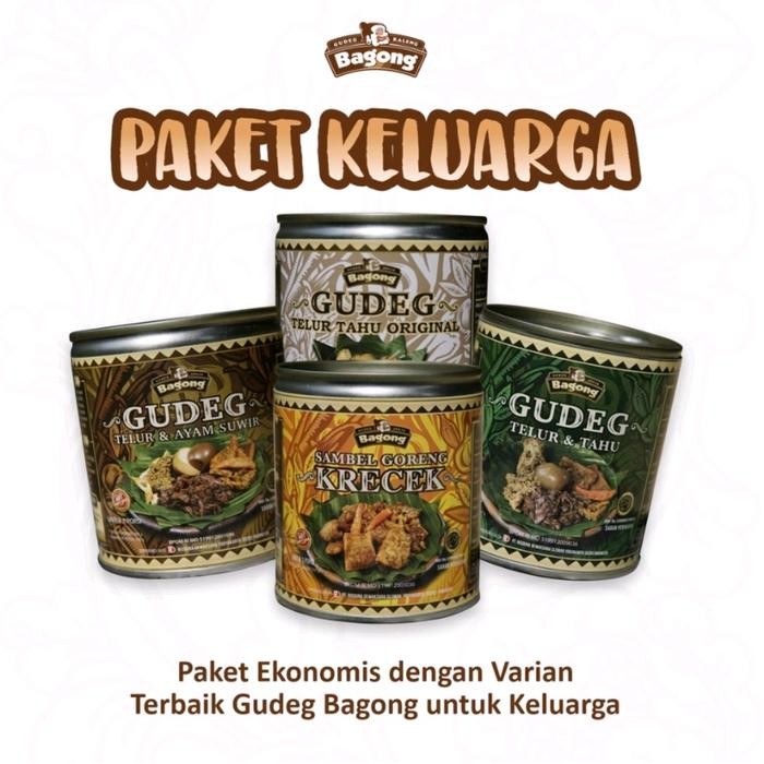 

[TERLARIS] GUDEG KALENG BAGONG PAKET ISI 4 Yu Djum Food Rice - -[TERLARIS ]