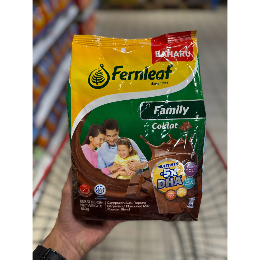 

fernleaf family 5x DHA susu chocolate powder 850gr