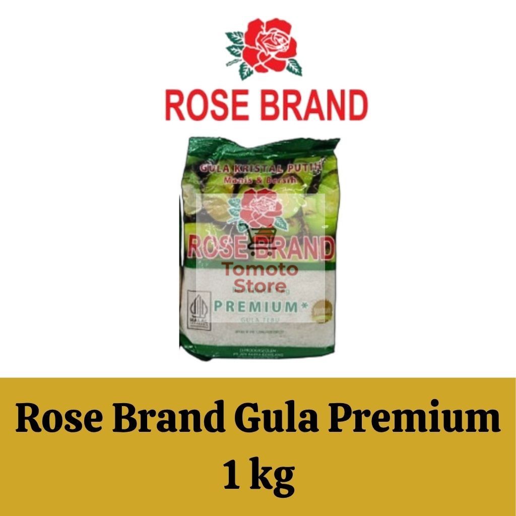 

✨ TOMOTOSTORE ✨ ROSE BRAND Gula Pasir / Kristal Premium 1kg / 1 kilogram