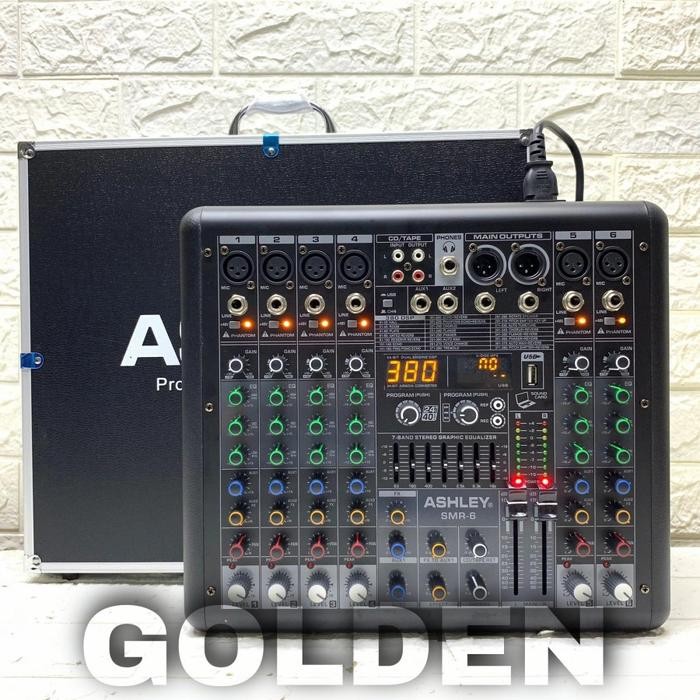 Mixer Ashley LM 6 Original 6 Channel USB Interface - Bluetooth - Ashley SMR 6