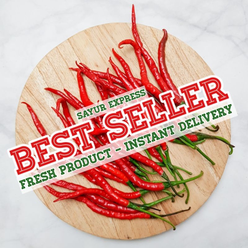 

PROMO KIRIM INSTAN Cabe Keriting Merah 100gr Sayur Express