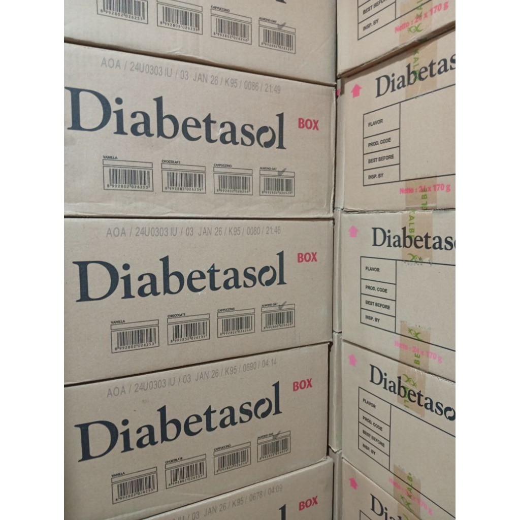 

susu diabetasol almond oat 570 gr/170 gr per 1 dus/ susu nutrisi