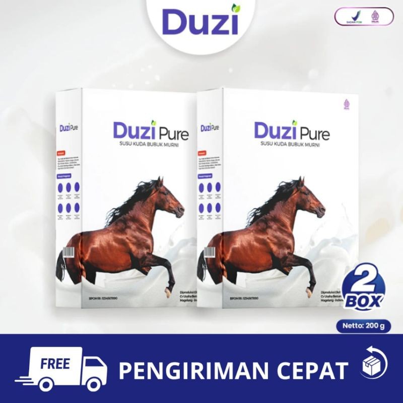 

Duzi Pure - Susu Kuda Lombok Bubuk 200 Gram 2 Box