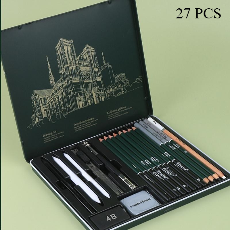 

Set Pensil Sketsa, Karbon, dan Pensil Gambar untuk Pemula dan Mahasiswa Seni