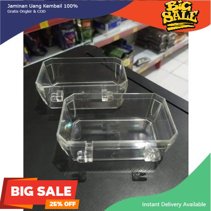 Cepuk Mandi Burung Bahan Plastik mika Tebal Kuat Tidak Mudah Pecah untuk Burung Murai Batu C Ijo Kac