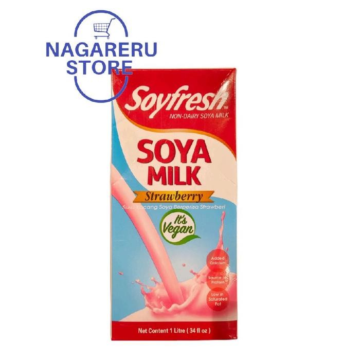 

Soyfresh soya milk strawberry 1000ml/ 1 liter
