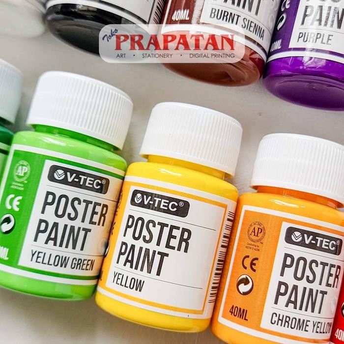 

V-TEC Poster Color Set 40ml PP40 | Cat Poster Set - SET 6