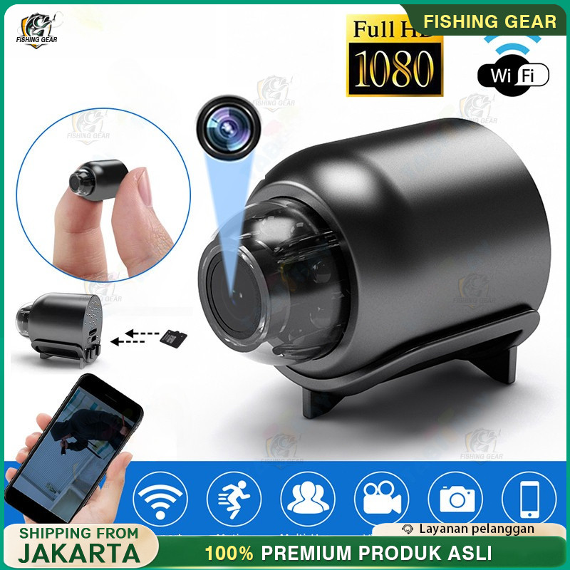 X5 Kamera CCTV Mini Tersembunyi Tanpa Kabel 1080p CCTV Wifi Jarak Jauh Lewat Hp Camera Cctv Kamera K