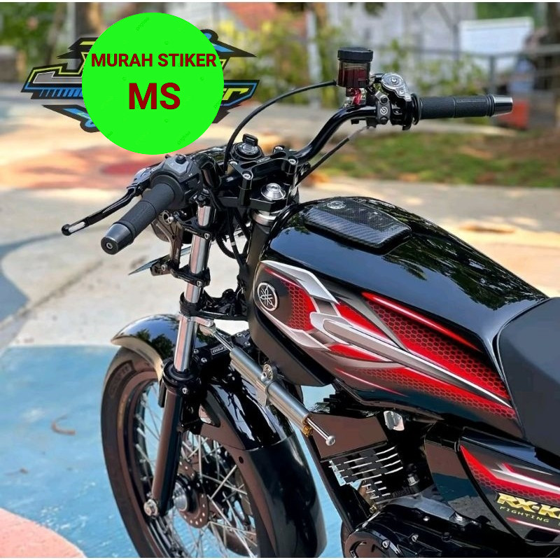 STIKER STRIPING ORI YAMAHA RX KING MERAH 2007 STIKER YAMAHA RX KING 2007 MERAH RX KING MERAH