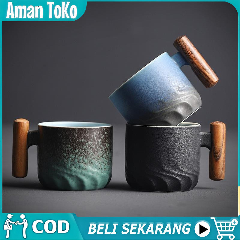 Gelas Teh Keramik Jepang Hampers Gelas Cangkir Mewah / Pasangan Gelas Marmer Set Kado
